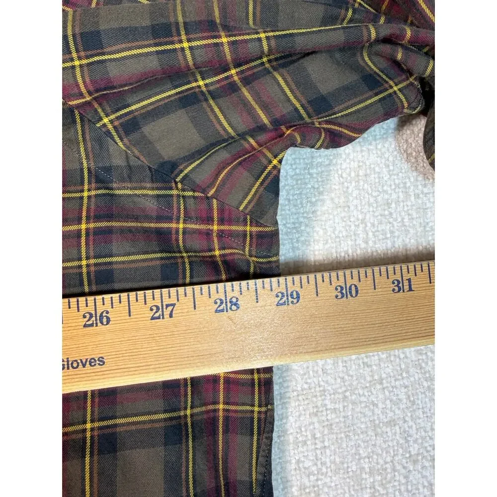 Ralph Lauren Men 2XL Brown Plaid Blake Long Sleeve Ivy League Casual Shirt